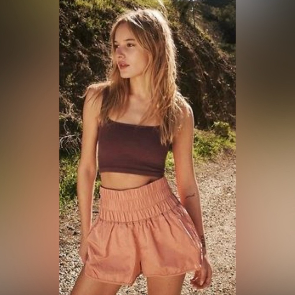 Free People Movement “The Way Home” shorts. Women's large. Peach.